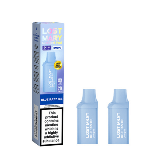 Lost Mary BM600 Prefilled Pods Blue Razz Ice