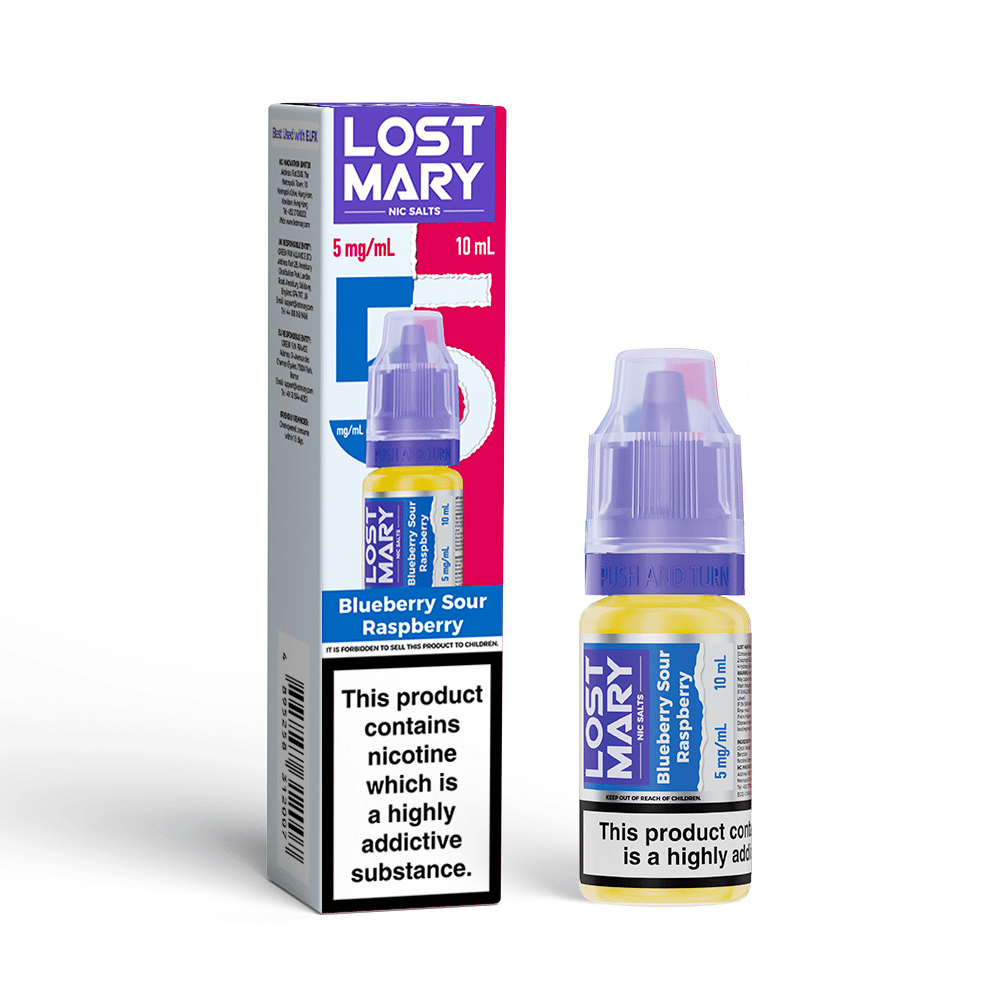 Lost Mary Nic Salt E-Liquid Blueberry Sour Raspberry 10ml