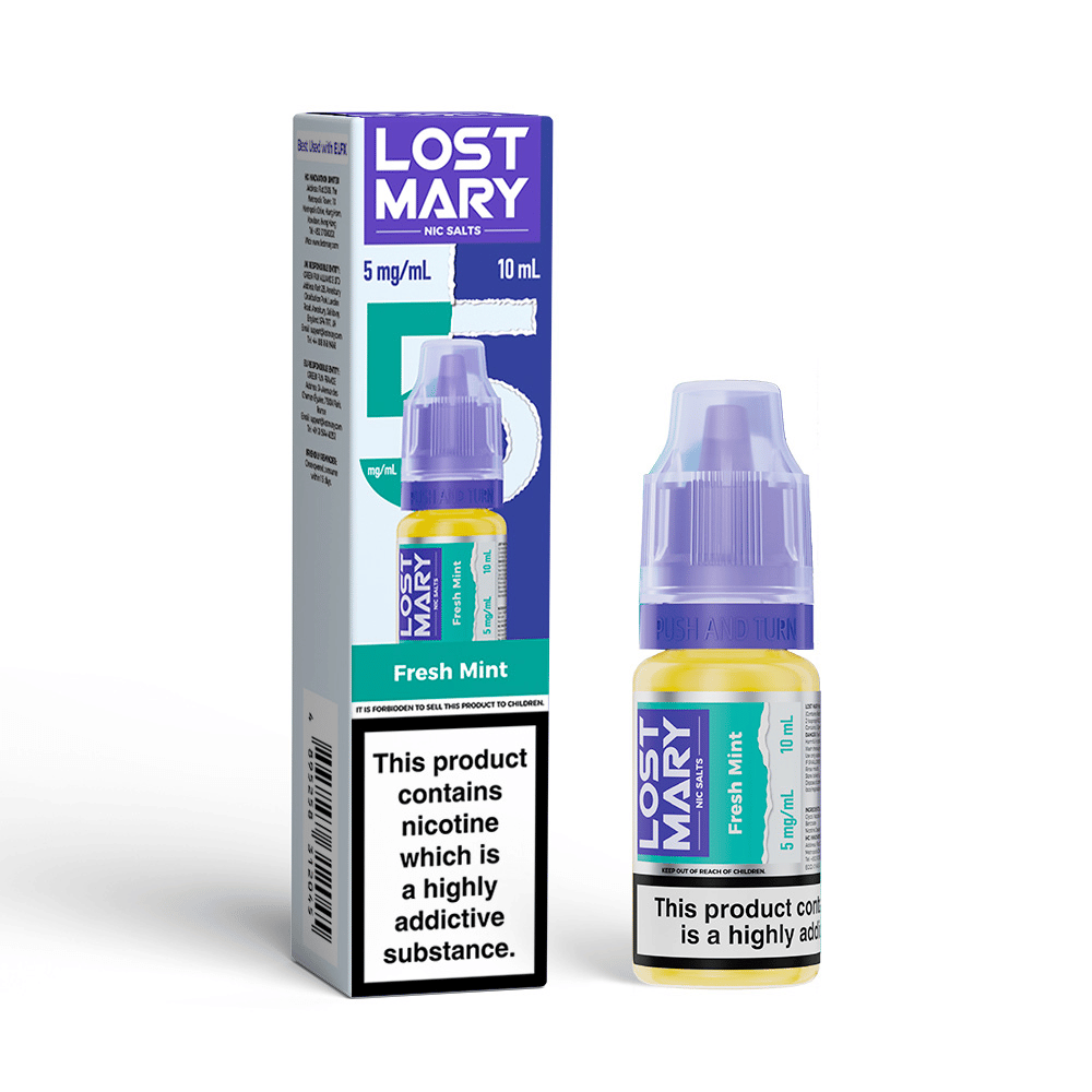 Lost Mary Nic Salt E-Liquid Fresh Mint 10ml