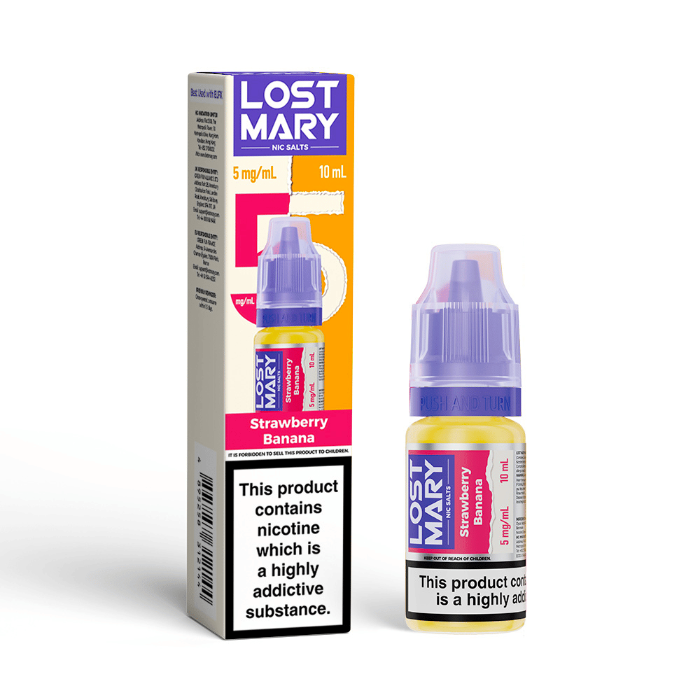 Lost Mary Nic Salt E-Liquid Strawberry Banana 10ml