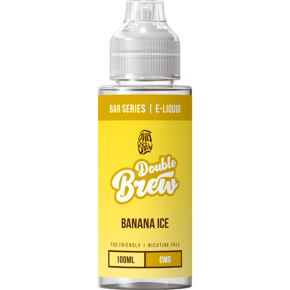 Ohm Brew Double Brew 100ml Shortfill E-Liquid Banana Ice