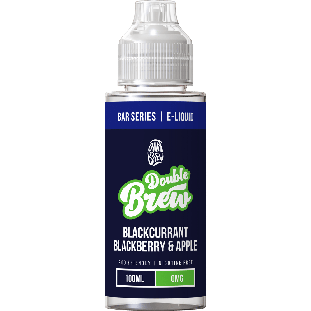 Ohm Brew Double Brew 100ml Shortfill E-Liquid Blackcurrant Blackberry & Apple