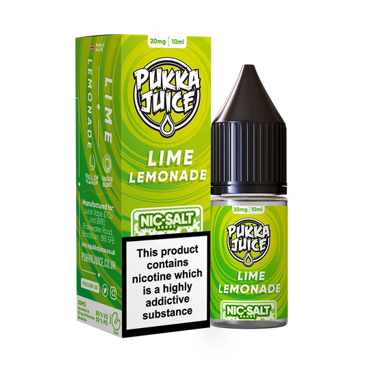 Pukka Juice Nic Salt E-Liquid Lime Lemonade