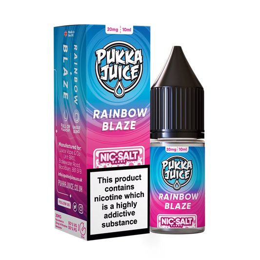 Pukka Juice Nic Salt E-Liquid Rainbow Blaze