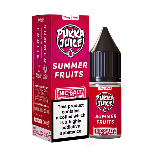 Pukka Juice Nic Salt E-Liquid Summer Fruits