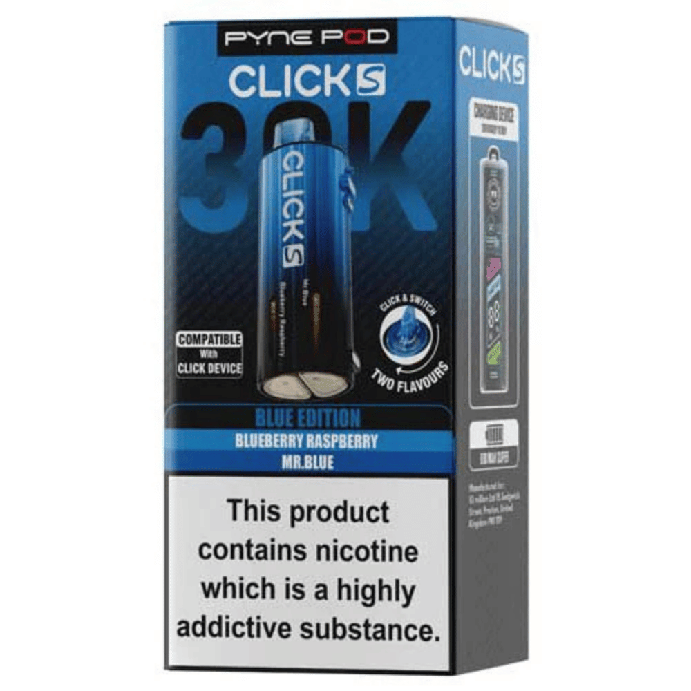 Pyne Pod Click S 30K Refill Pack Blue Edition
