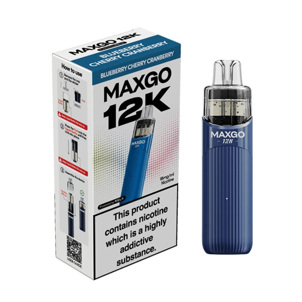Relx Maxgo 12k Prefilled Pod Kit Blueberry Cherry Cranberry