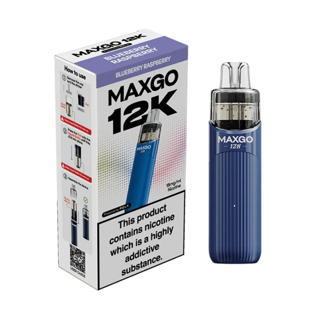 Relx Maxgo 12k Prefilled Pod Kit Blueberry Raspberry