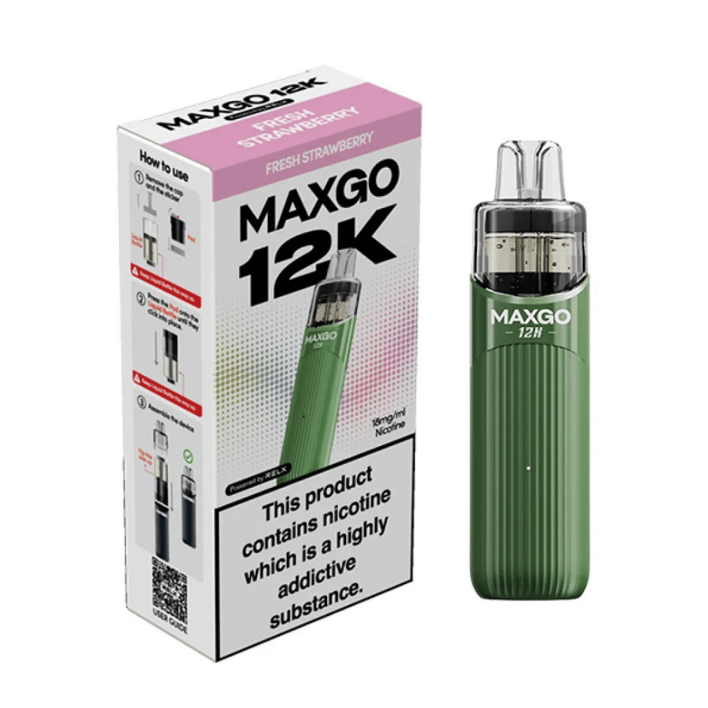 Relx Maxgo 12k Prefilled Pod Kit Fresh Strawberry