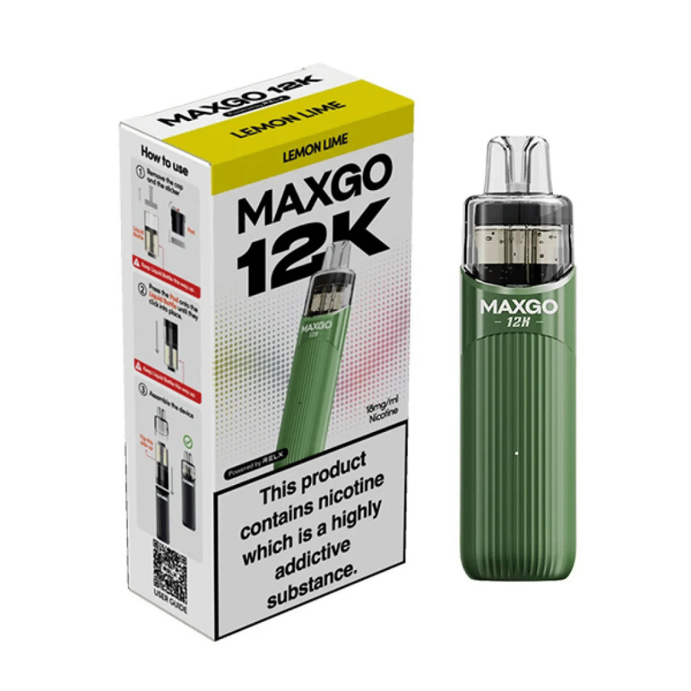 Relx Maxgo 12k Prefilled Pod Kit Lemon Lime
