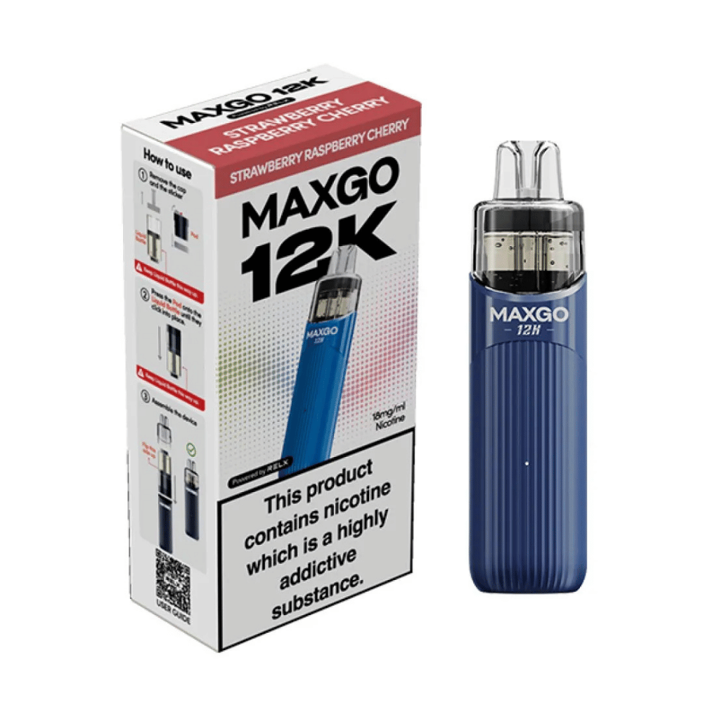 Relx Maxgo 12k Prefilled Pod Kit Strawberry Raspberry Cherry