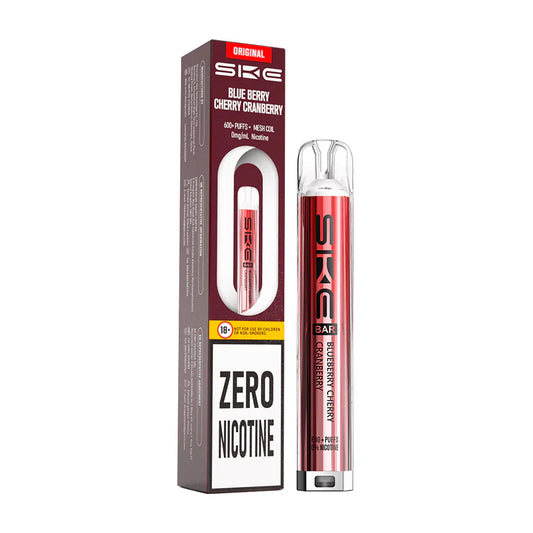 SKE Bar 600 Zero Nicotine Prefilled Pod Kit Blueberry Cherry Cranberry