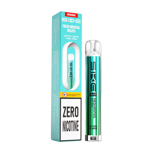 SKE Bar 600 Zero Nicotine Prefilled Pod Kit Fresh Menthol Mojito