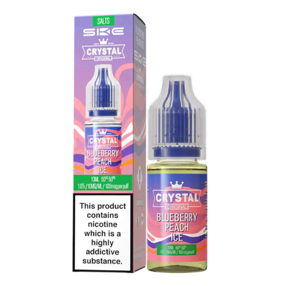 SKE Crystal Salts Blueberry Peach Ice E Liquid 10ml