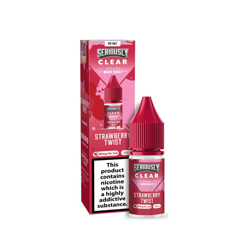 Seriously Clear Bar Salt E-liquid Strawberry Twist