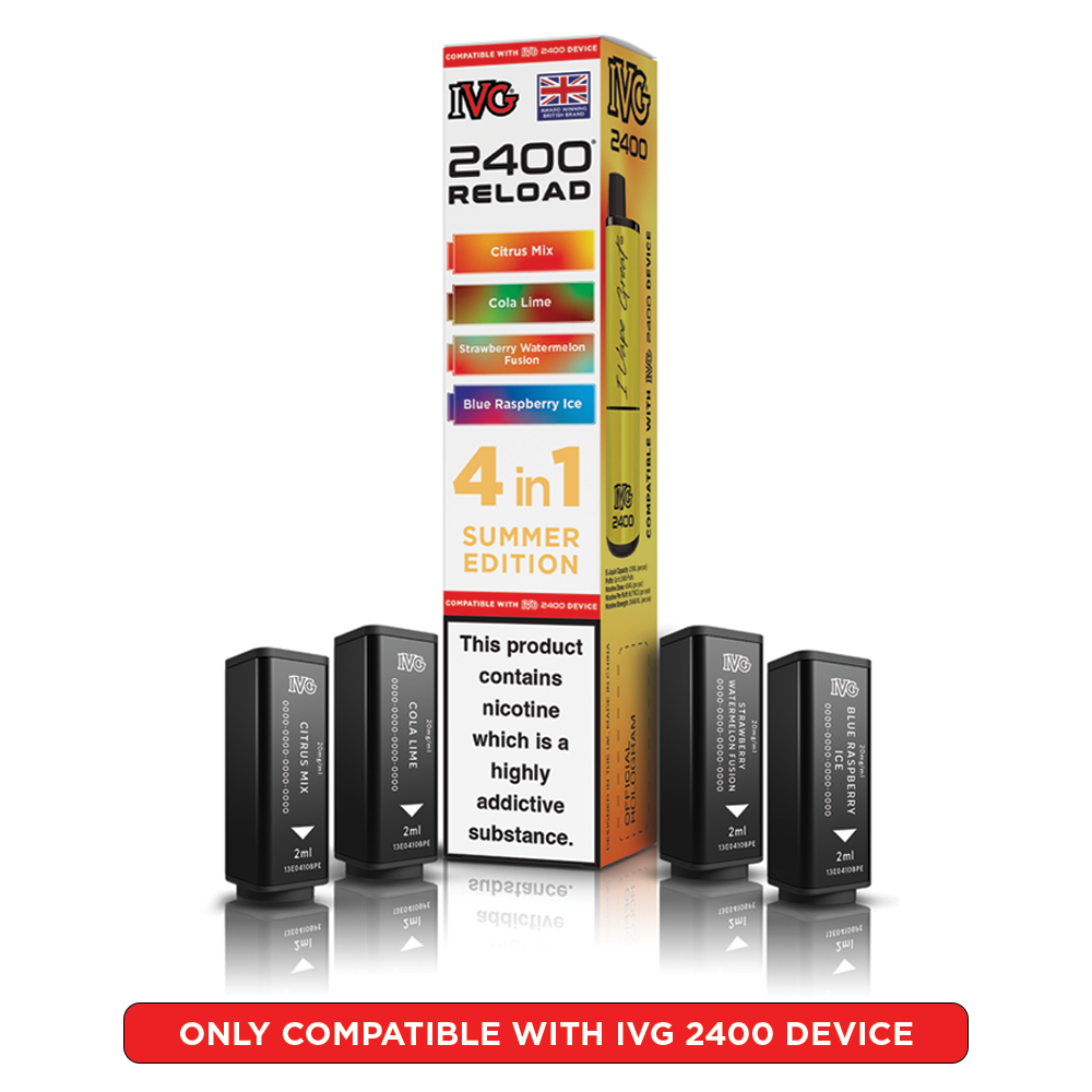 IVG 2400 Reload 4 in 1 Prefilled Pods Summer Edition