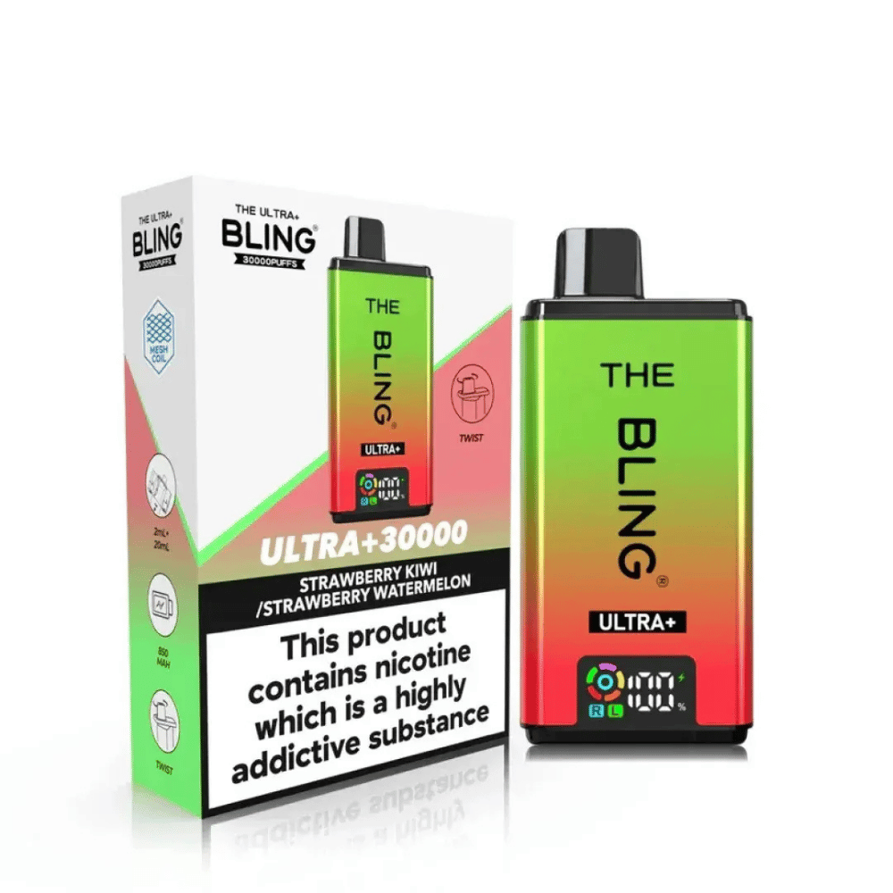 The Bling Ultra plus 30K Vape Kit Strawberry Kiwi / Strawberry Watermelon