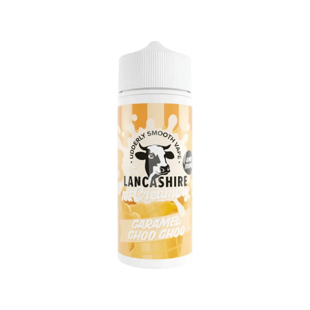 The Lancashire Creamery 100ml Shortfill E-Liquid Caramel Choo Choo
