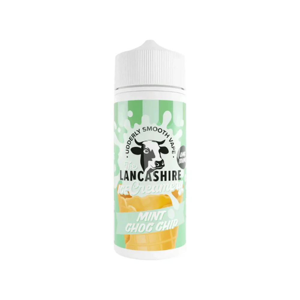 The Lancashire Creamery 100ml Shortfill E-Liquid Mint Choc Chip