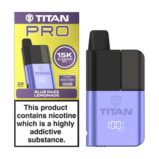 Titan Pro 15K Prefilled Pod Kit Blue Razz Lemonade