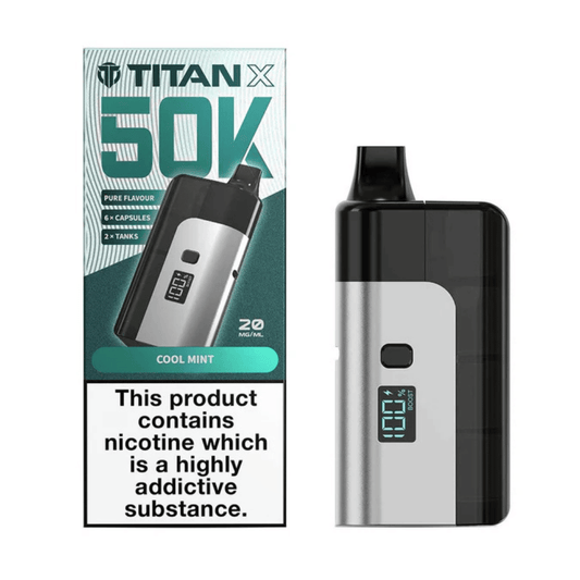 Titan X 50k Prefilled Vape Kit Cool Mint