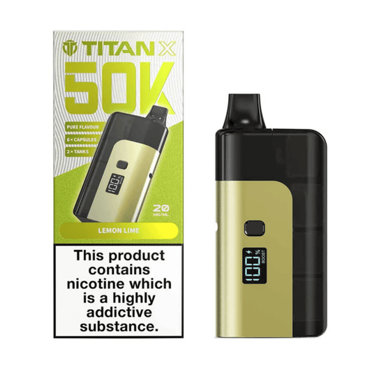 Titan X 50k Prefilled Vape Kit Lemon Lime