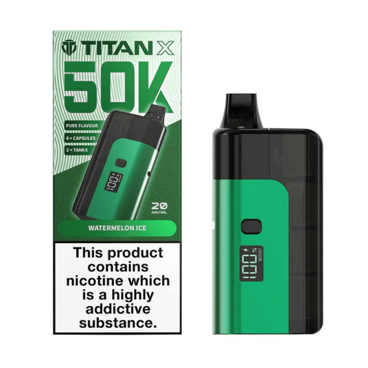 Titan X 50k Prefilled Vape Kit Watermelon Ice