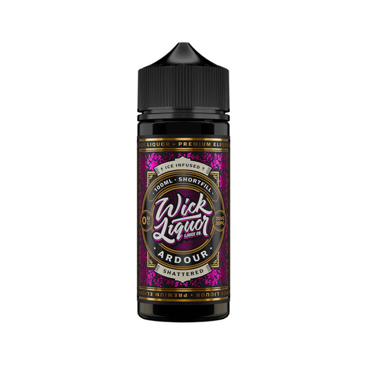 Wick Liquor 100ml E-Liquid Shortfill Ardour Shattered