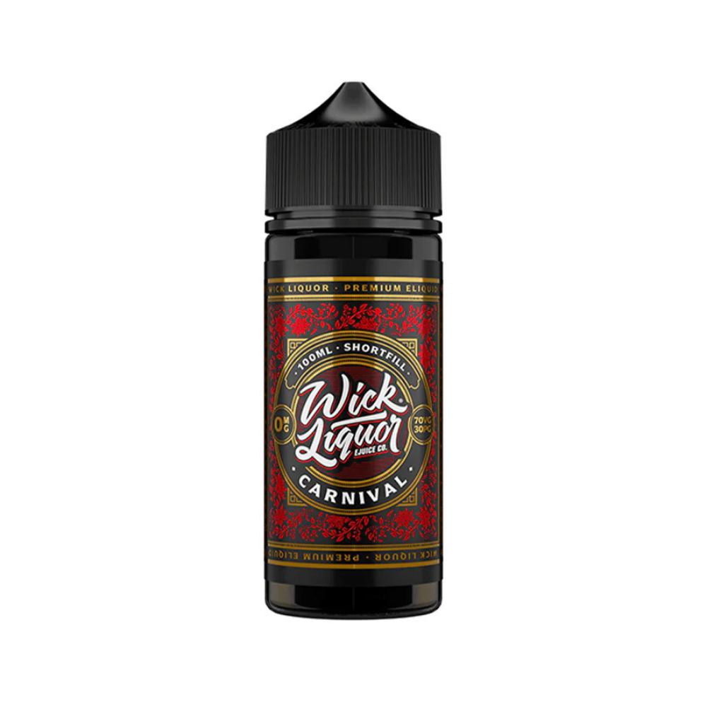 Wick Liquor 100ml E-Liquid Shortfill Carnival
