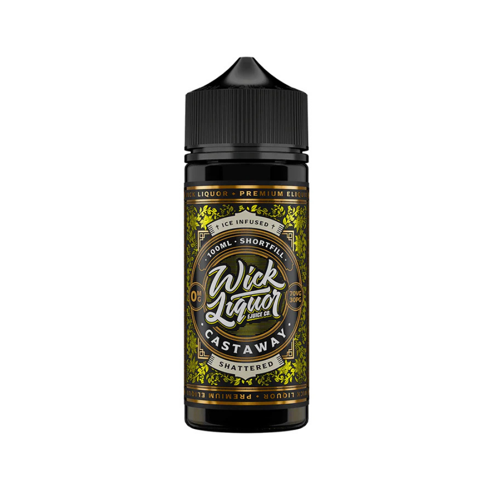 Wick Liquor 100ml E-Liquid Shortfill Castaway Shattered