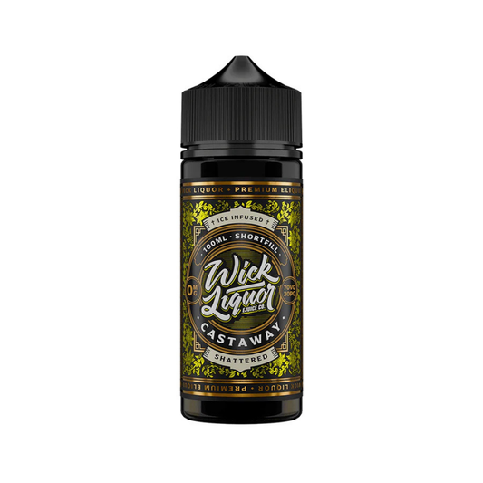 Wick Liquor 100ml E-Liquid Shortfill Castaway Shattered