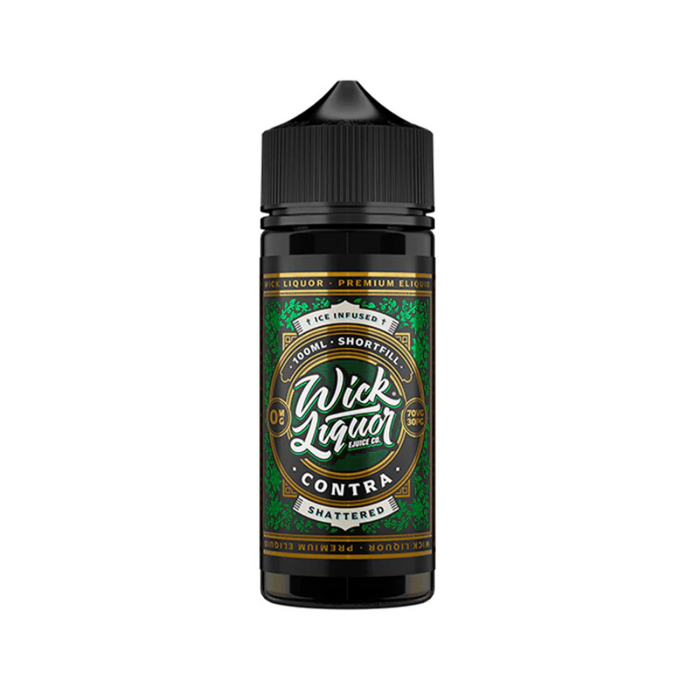 Wick Liquor 100ml E-Liquid Shortfill Contra Shattered