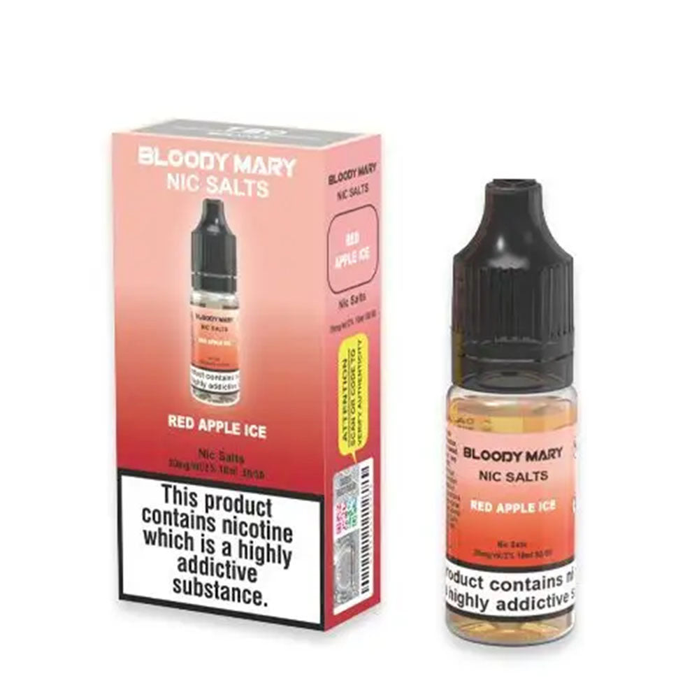 Bloody Mary Nic Salt Red Apple Ice E Liquid 10ml