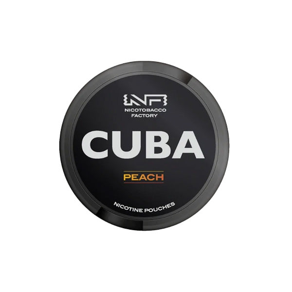CUBA Black Nicotine Pouches Peach