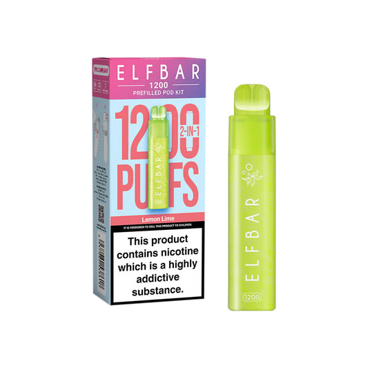Elf Bar 1200 Lemon Lime Prefilled Pod Vape