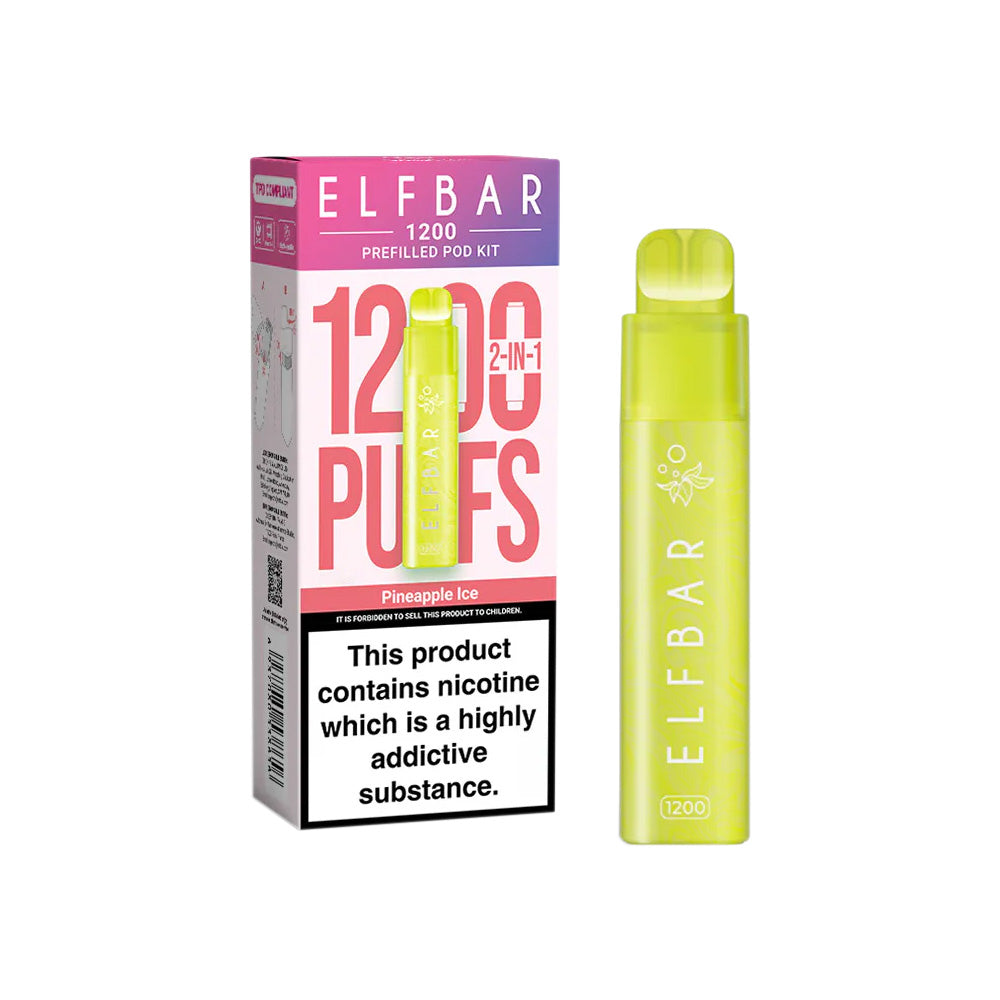 Elf Bar 1200 Pineapple Ice Prefilled Pod Vape