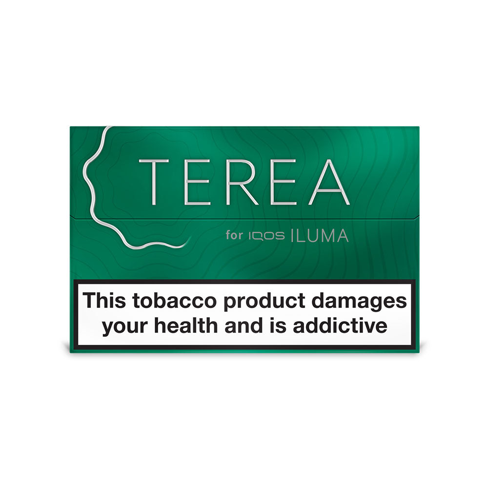 Green TEREA Tobacco Sticks, IQOS Iluma Heat Not Burn