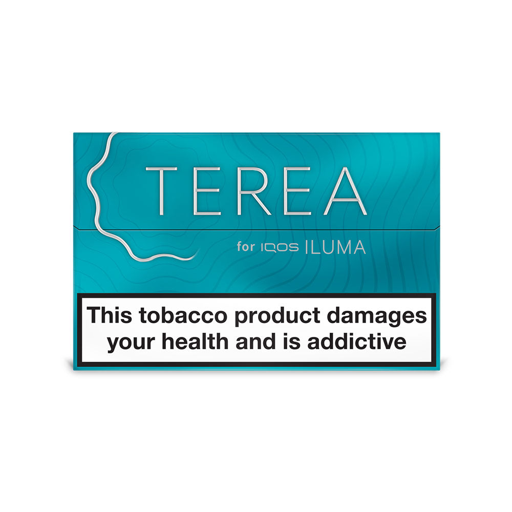 Turquoise TEREA Tobacco Sticks, IQOS Iluma Heat Not Burn