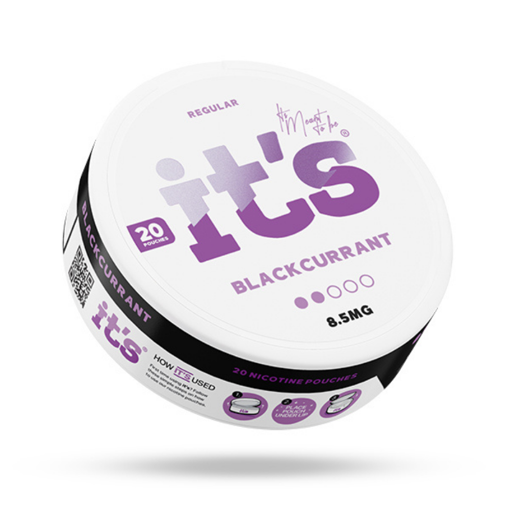 it's Blackcurrant 8.5mg Nicotine Pouches