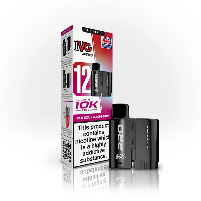 IVG Pro Red Sour Raspberry Refill