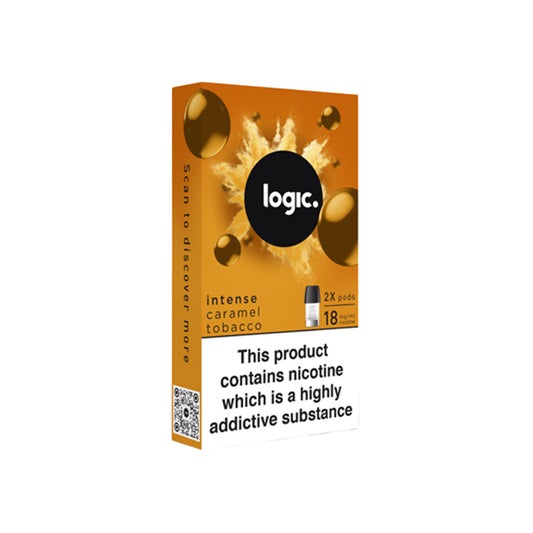 Logic Caramel Tobacco Vape Pods (2 Pack)