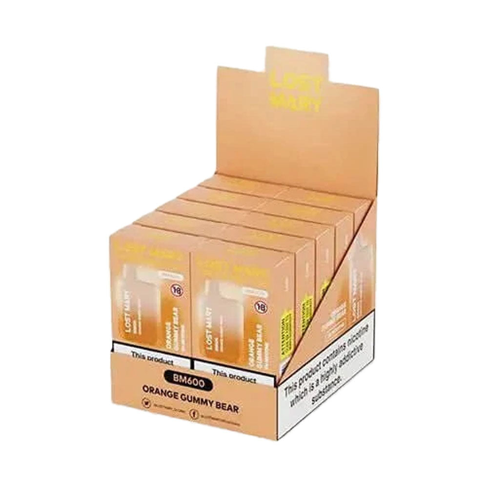 Lost Mary BM600 Orange Gummy Bear - 10 Pack