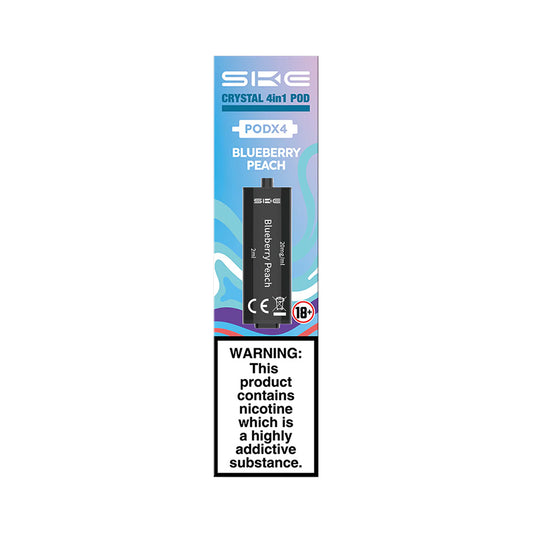 SKE Crystal 4in1 Blueberry Peach Pods (4 Pack)