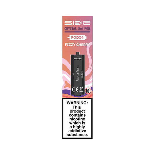 SKE Crystal 4in1 Fizzy Cherry Pods (4 Pack)