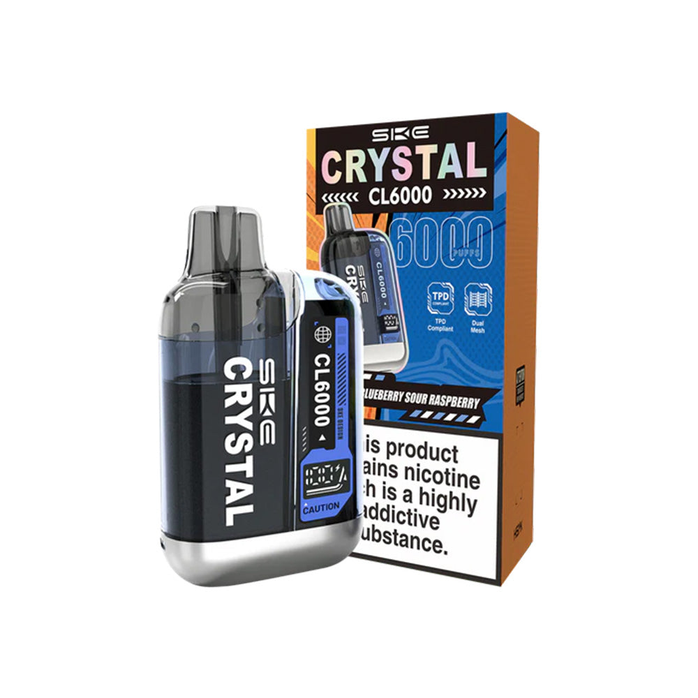 SKE Crystal CL6000 Blueberry Sour Raspberry Pod Kit