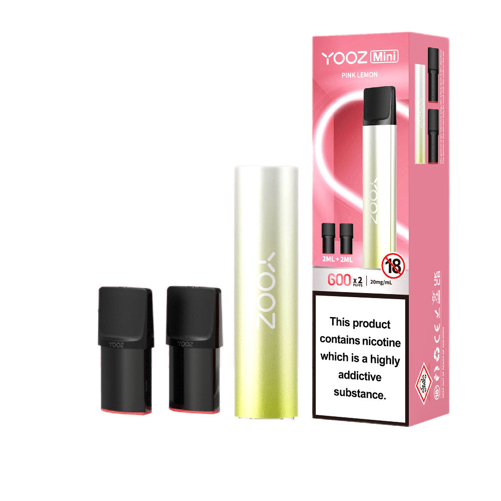 YOOZ Mini Pod Vape Starter Kit Pink Lemon