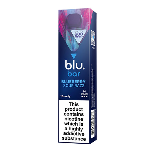 Blu Bar Blueberry Sour Razz Disposable Vape Pen