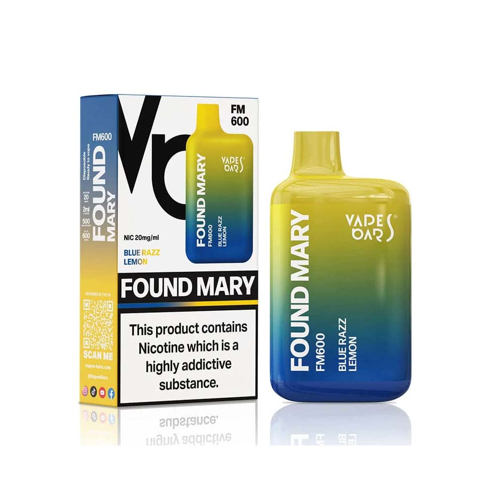 Found Mary Blue Razz Lemon Disposable Vape