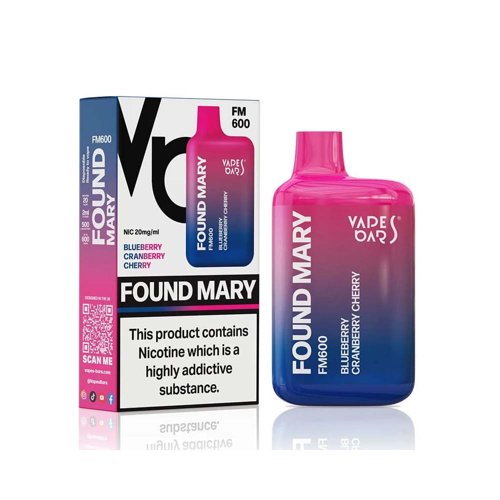 Found Mary Blueberry Cherry Cranberry Disposable Vape