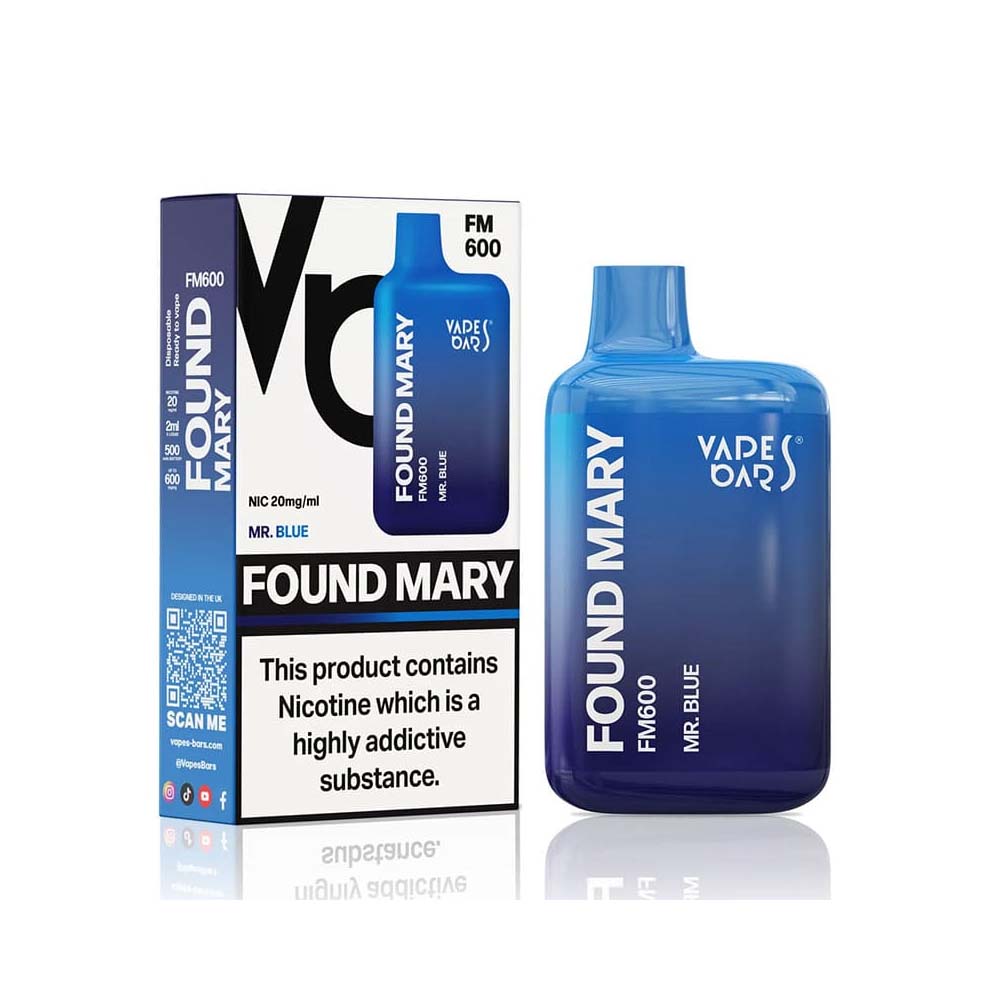 Found Mary Mr Blue Disposable Vape